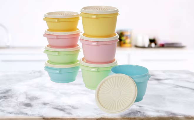 Tupperware Heritage Round Mini Bowls Set