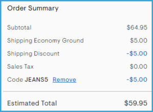 Two Aeropostale Jeans at Checkout