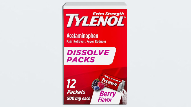 Tylenol 12 Count Dissolve Packs