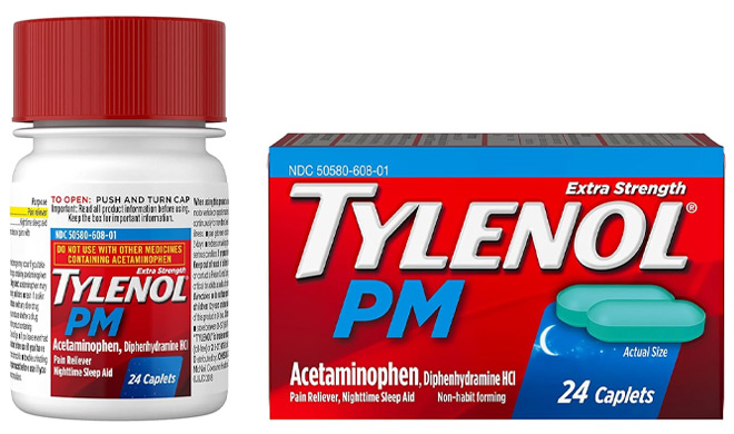 Tylenol Extra Strength Pain Reliever Sleep Aid Caplets