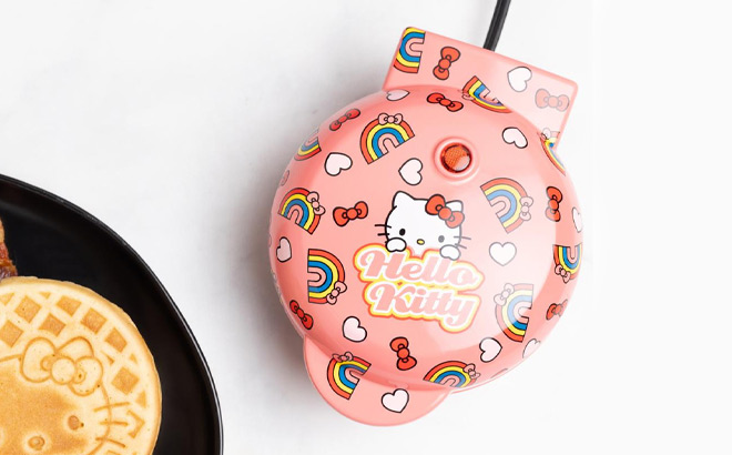 Uncanny Brands Hello Kitty Mini Waffle Maker