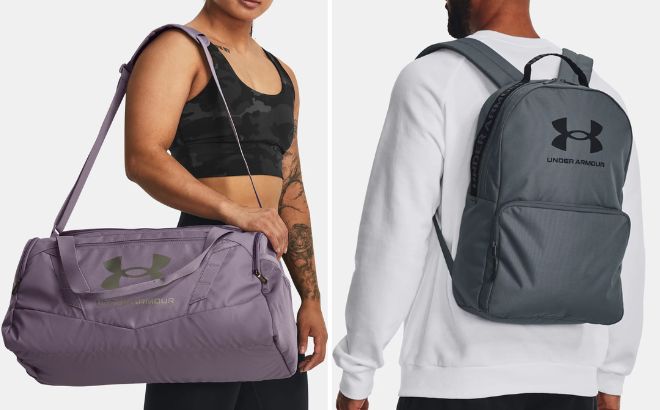 Under Armour Undeniable Small Duffle Bag and Loudon Backpack