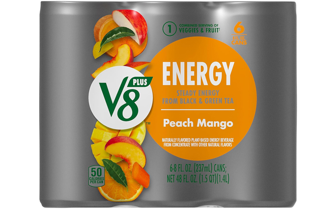 V8 Energy Peach Mango Juice Energy Drinks