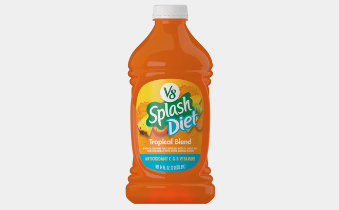 V8 Splash Diet Tropical Blend Flavored Juice Beverage 64 fl oz Bottle