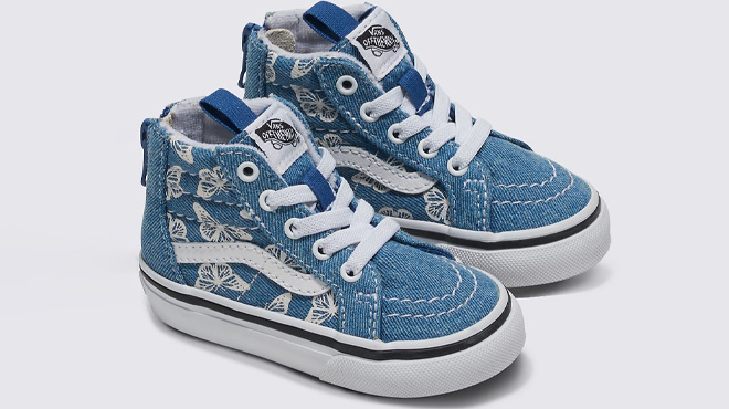 VANS Toddler Sk8 Hi Zip Denim Shoes