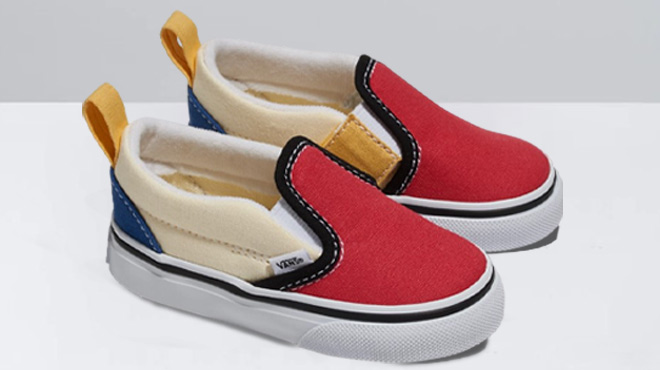 VANS Toddler Slip On V Color Block Shoes