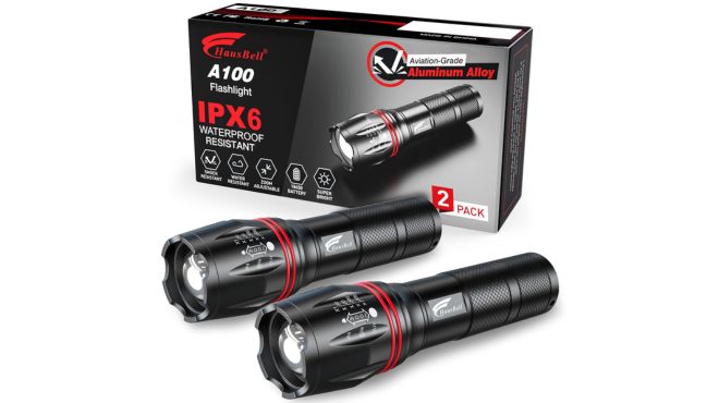 Victoper LED Flashlight 2 Pack