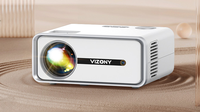 Vizony Mini Projector with WiFi and Bluetooth 