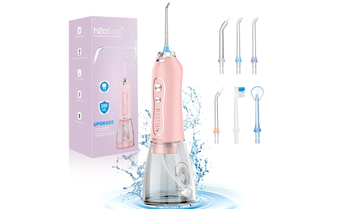 Water Dental Flosser Teeth Cleaner Pick H2ofloss Cordless Portable Oral Irrigator 5 Mode