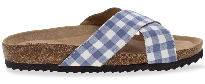 Western Chief Sophie Gingham Crisscross Slide Sandals