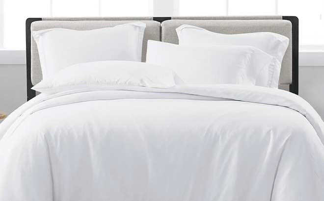 White 3 Piece Duvet Cover Set