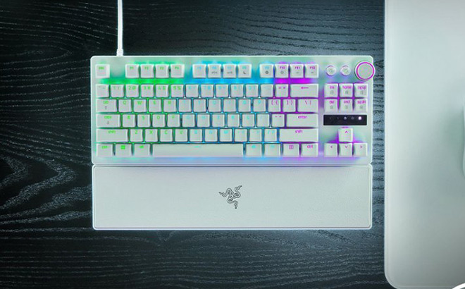 White Huntsman V3 Pro TKL Keyboard