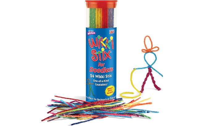 Wikki Stix for Doodlers in Neon and Primary Colors in Packaging