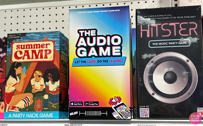 Wilder The Audio Game Card Game on a Shelf