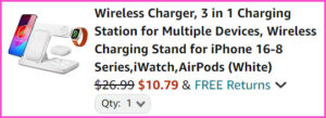 Wireless Charging Station at Checkout