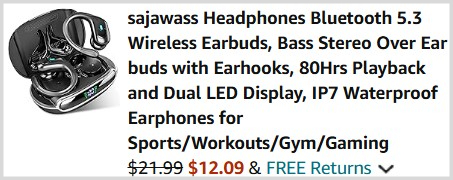 Wireless Earbuds Checkout