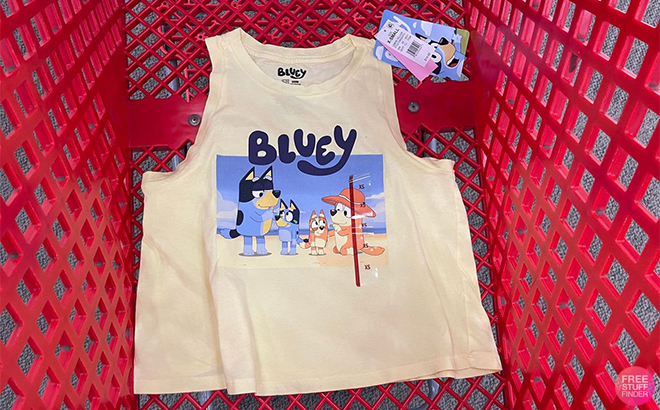 Womens Bluey Beach Graphic Tank Top in Cart at Target