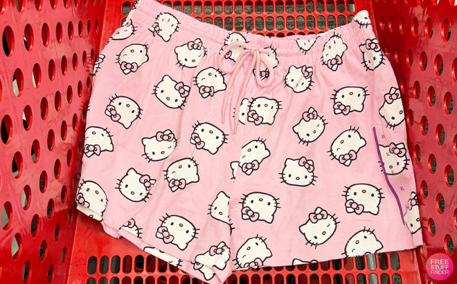 Womens Hello Kitty Graphic Lounge Shorts in a Cart at Target