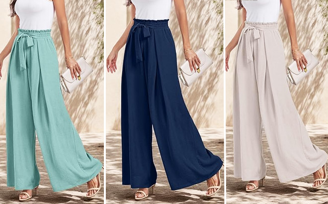 Womens Wide Leg Pants 1