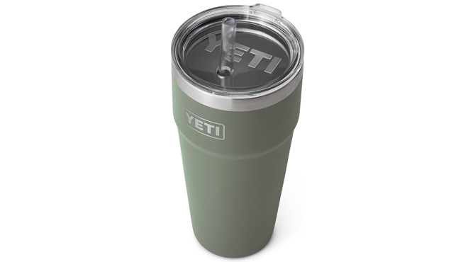 YETI Rambler Straw Cup 26 oz Camp Green