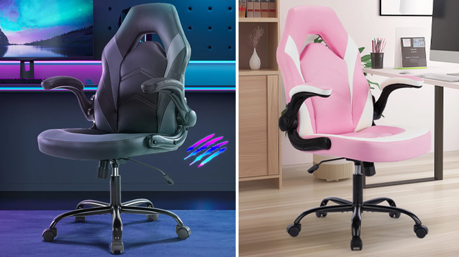 Yoyomax Ergonomic Gaming Chair with Flip Up Armrest