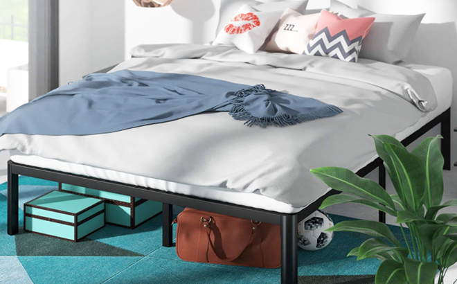 ZINUS Van 16 Inch Metal Platform Bed Frame