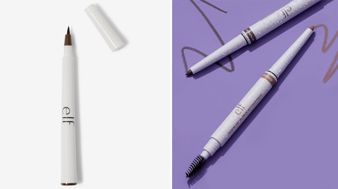 e l f Waterproof Eyeliner Pen and Instant Lift Waterproof Brow Pencil