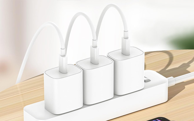 iPhone Fast Charging Charger 3 Pack