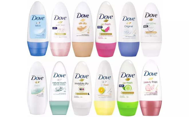 10 Pack Dove Deodorant Antiperspirant 48h Roll On for Women