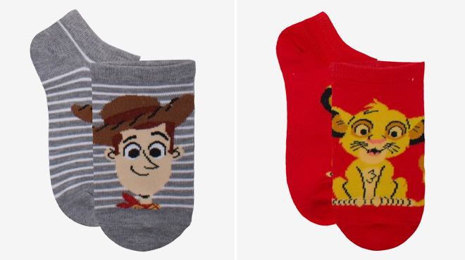 2 Disney Big Boys Multi Pack No Show Socks