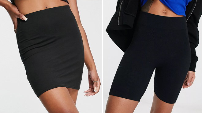 3 Womens Skirt and Asos Womens Legging Shorts