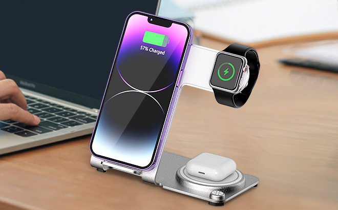 3 in 1 Wireless Charging Station