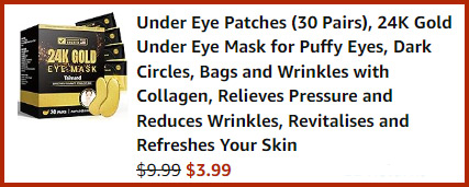 30 Pairs Under Eye Patches Summary