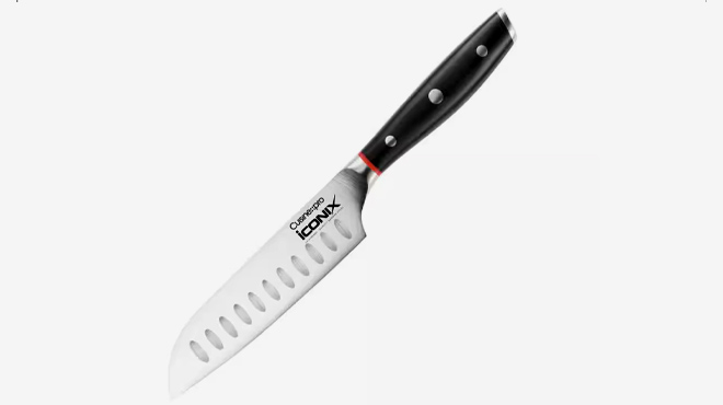 4 Cuisinepro Iconix 5 inch Steel Full Tang Santoku Knife