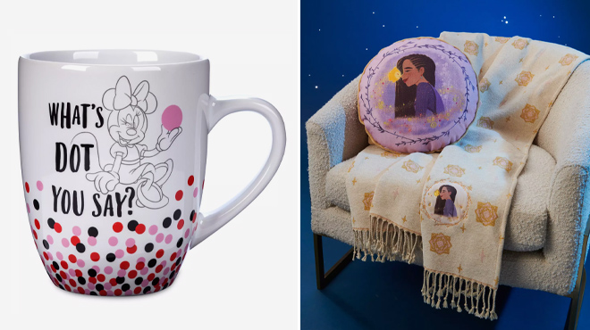 4 Minnie Mouse Mug with Asha and Star Accent Pillow