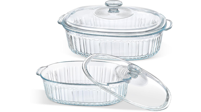 4 Piece Glass Casserole Baking Dish Set