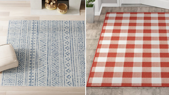 4 Tomas Chevron Rug Area Rug and Mac Plaid Rug