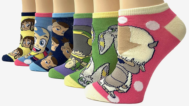 5 Avatar The Last Airbender Low Cut Womens Socks