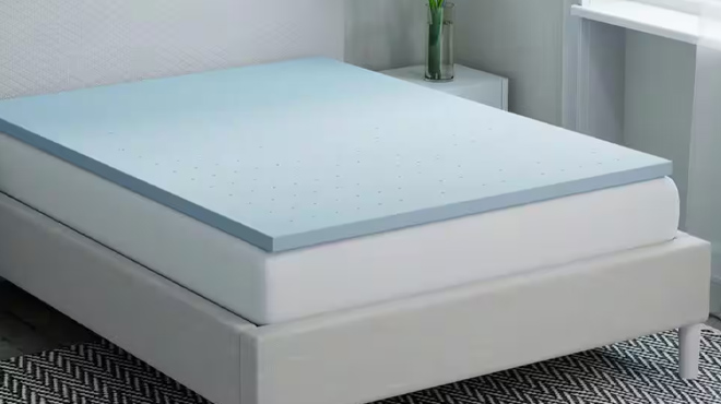 6 Stylewell 2 inch Gel Infused Memory Foam Mattress Topper