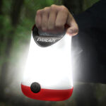 A Man Holding Eveready LED Camping Lantern