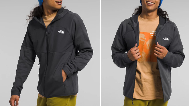 A Man Wearing The North Face Canyonlands High Altitude Hoodie