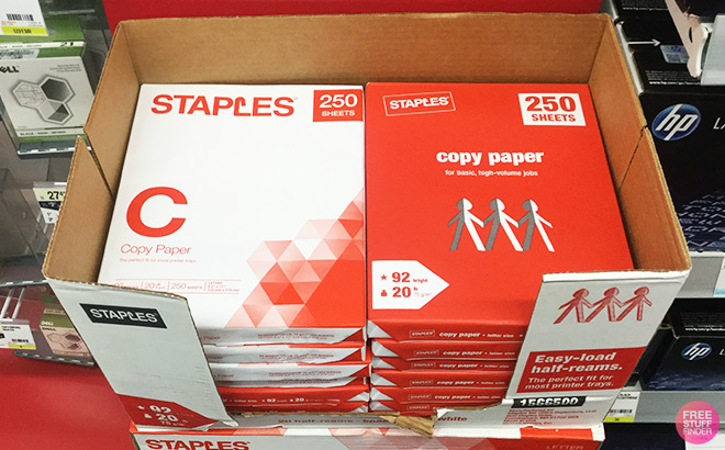 A Pack of Staples Copy Paper Free