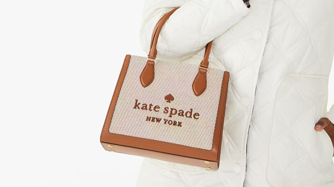 A Person Carrying a Kate Spade Ellie Small Tote