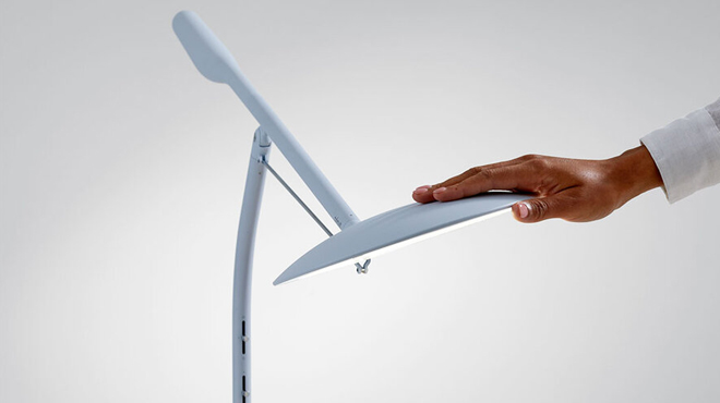 A Person Holding Cricut Bright 360 Ultimate LED Table Lamp