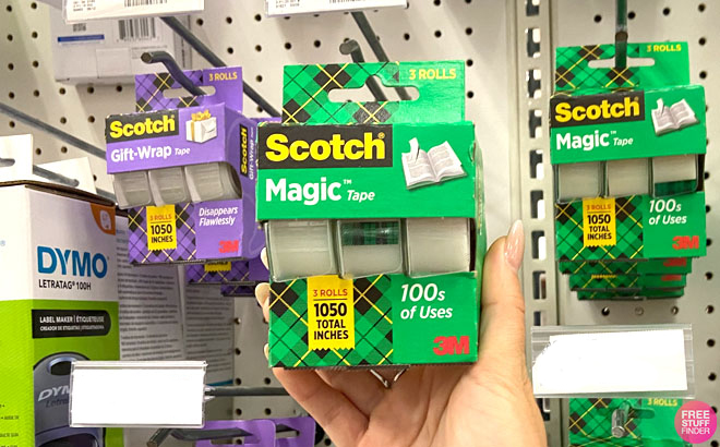 A Person Holding a Scotch Magic Tape