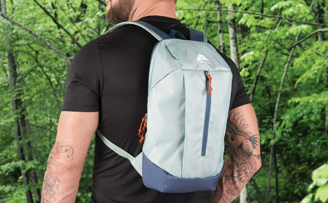 A Person Wearing Ozark Trail 10 Liter Day Pack