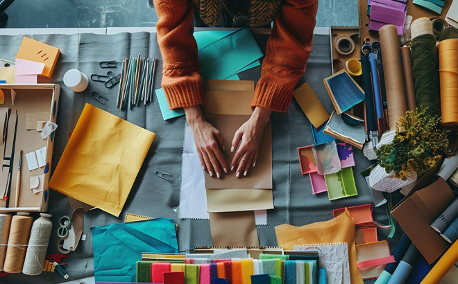 A Person Working on a DIY Project