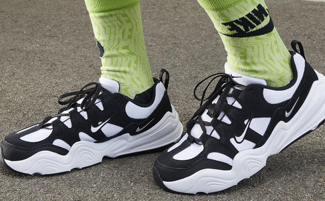 A Person wearing Nike Tech Hera Mens Shoes