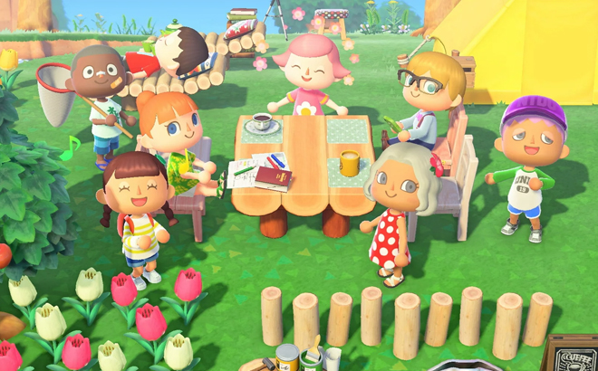 A Scene from Nintendo Switch Lite Animal Crossing New Horizons Game