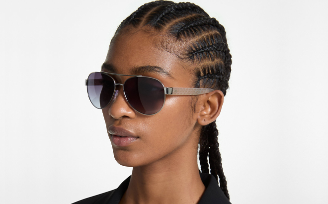 A Woman Wearing Michael Kors Blair I Sunglasses